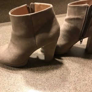 Suede booties
